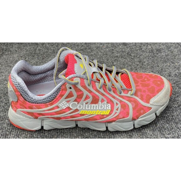 Columbia Shoes Women Size 9 Montrail FluidFlex F.K.T. Trail Running Red Gray - Picture 1 of 13